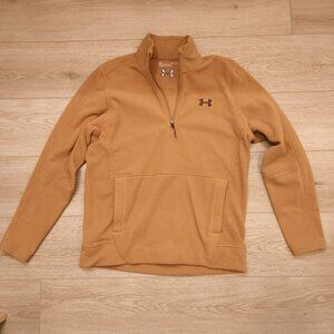 Men's UA OffGrid Fleece Solid 1/4 Zip, Brown, MD